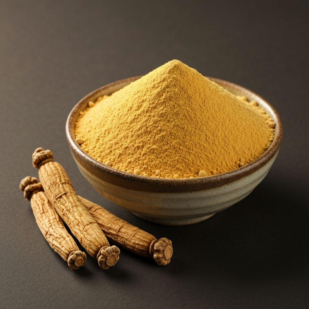 Fine Panax ginseng root powder